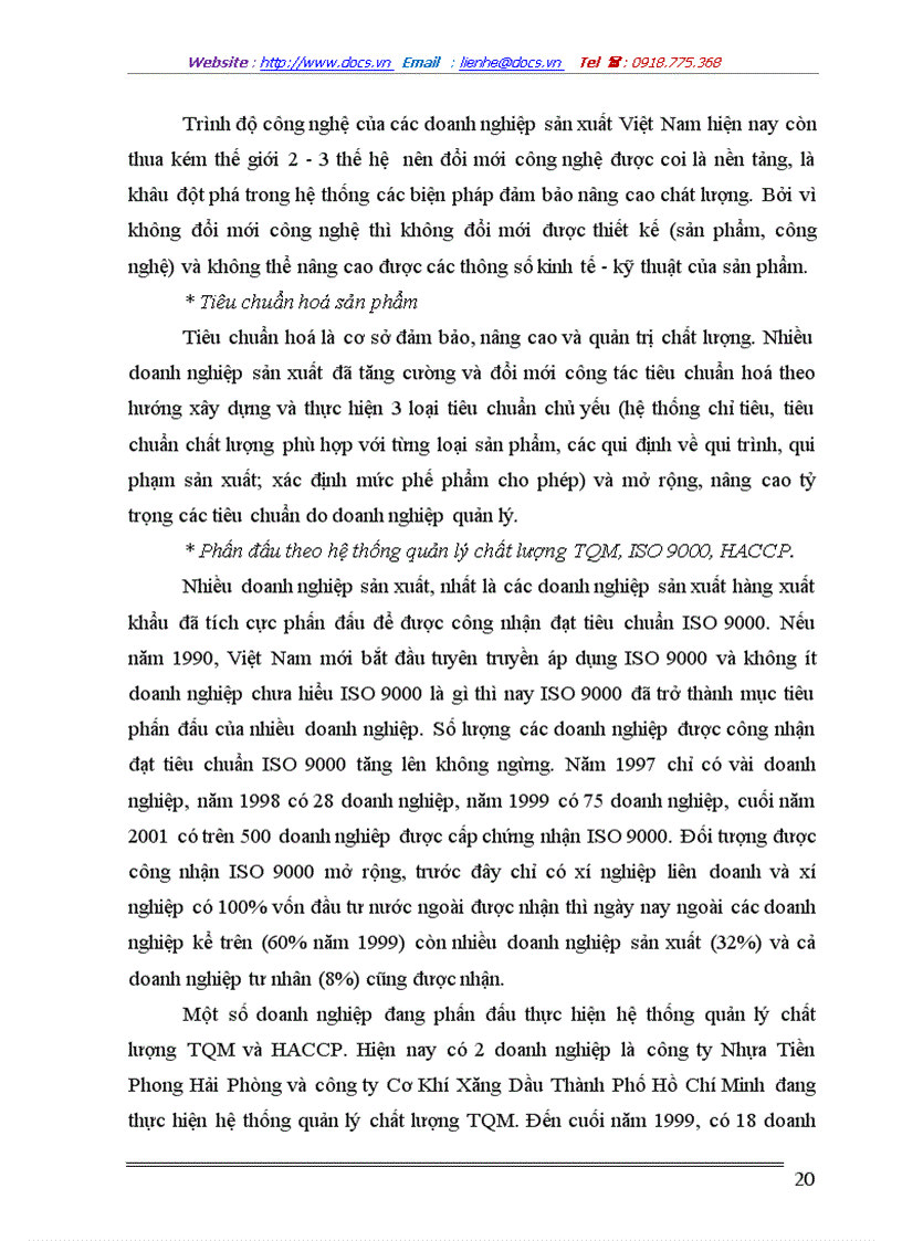 image for page Vấn đề chất lượng sản phẩm và quản lý chất lượng trong các doanh nghiệp Việt Nam hiện nay