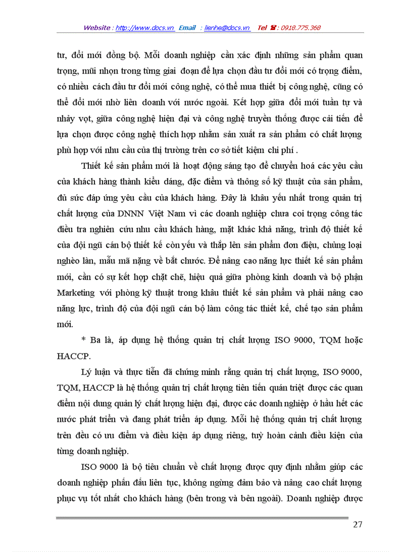 image for page Vấn đề chất lượng sản phẩm và quản lý chất lượng trong các doanh nghiệp Việt Nam hiện nay