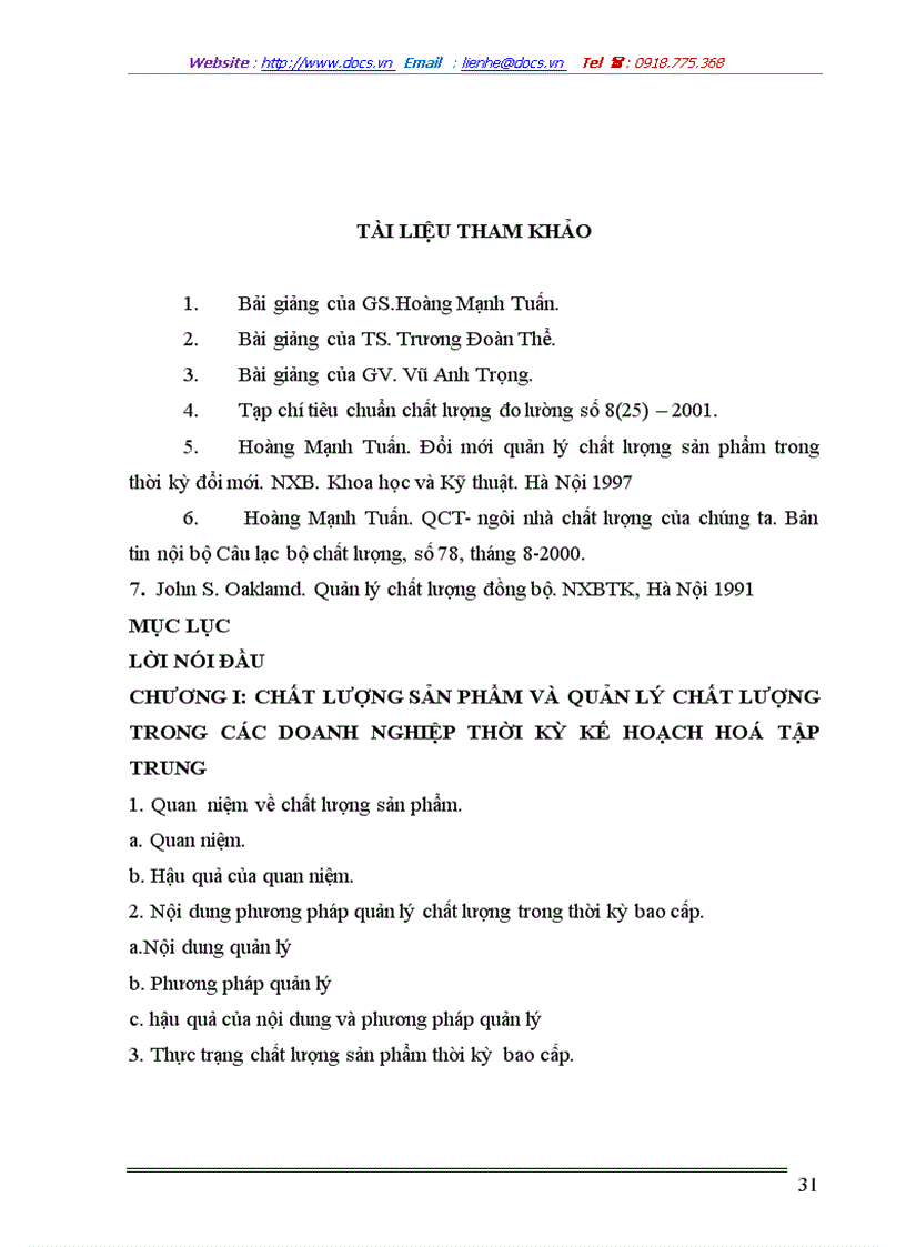 image for page Vấn đề chất lượng sản phẩm và quản lý chất lượng trong các doanh nghiệp Việt Nam hiện nay