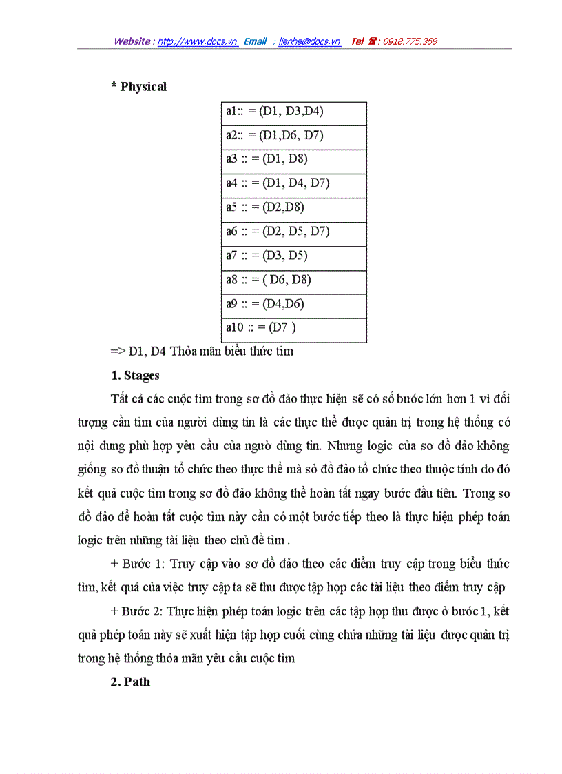 image for page Phân tích so sánh và quy trình tìm tin trong sơ đồ thuận và sơ đồ đảo