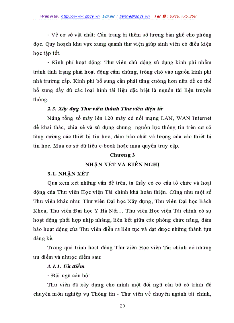 image for page Thực trạng hoạt động và chiến lược phát triển của trung tâm thông tin thư viện học viện tài chính