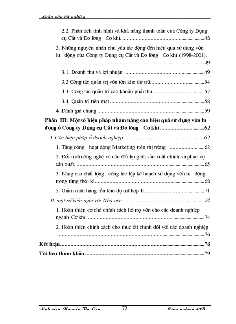 image for page Một số biện pháp nhằm nâng cao hiệu quả sử dụng vốn lưu động ở Công ty Dụng cụ Cắt và Đo lường Cơ khí