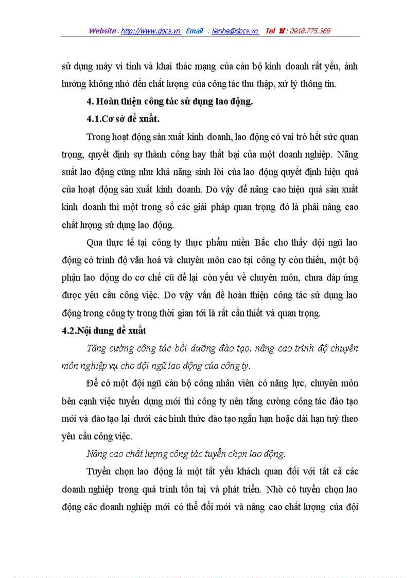 image for page Một số giải pháp nhằm nâng cao hiệu quả sản xuất kinh doanh tại Công ty Thực phẩm Miền Bắc