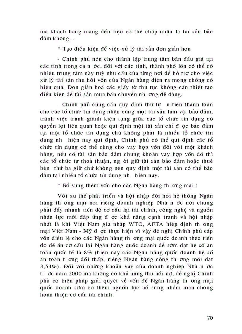 image for page Một số giải pháp kiến nghị nhằm hoàn thiện chế độ pháp lý về cho vay có bảo đảm bằng tài sản trong hoạt động tín dụng Ngân hàng tại chi nhánh Ngân hà