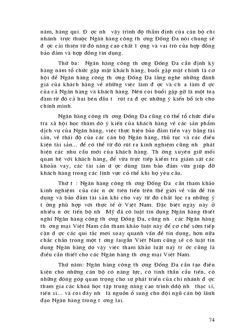 image for page Một số giải pháp kiến nghị nhằm hoàn thiện chế độ pháp lý về cho vay có bảo đảm bằng tài sản trong hoạt động tín dụng Ngân hàng tại chi nhánh Ngân hà