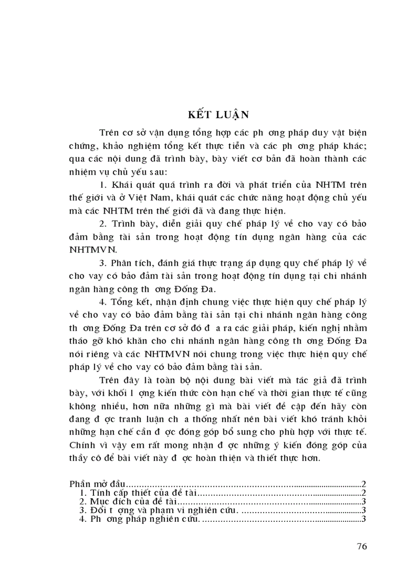 image for page Một số giải pháp kiến nghị nhằm hoàn thiện chế độ pháp lý về cho vay có bảo đảm bằng tài sản trong hoạt động tín dụng Ngân hàng tại chi nhánh Ngân hà