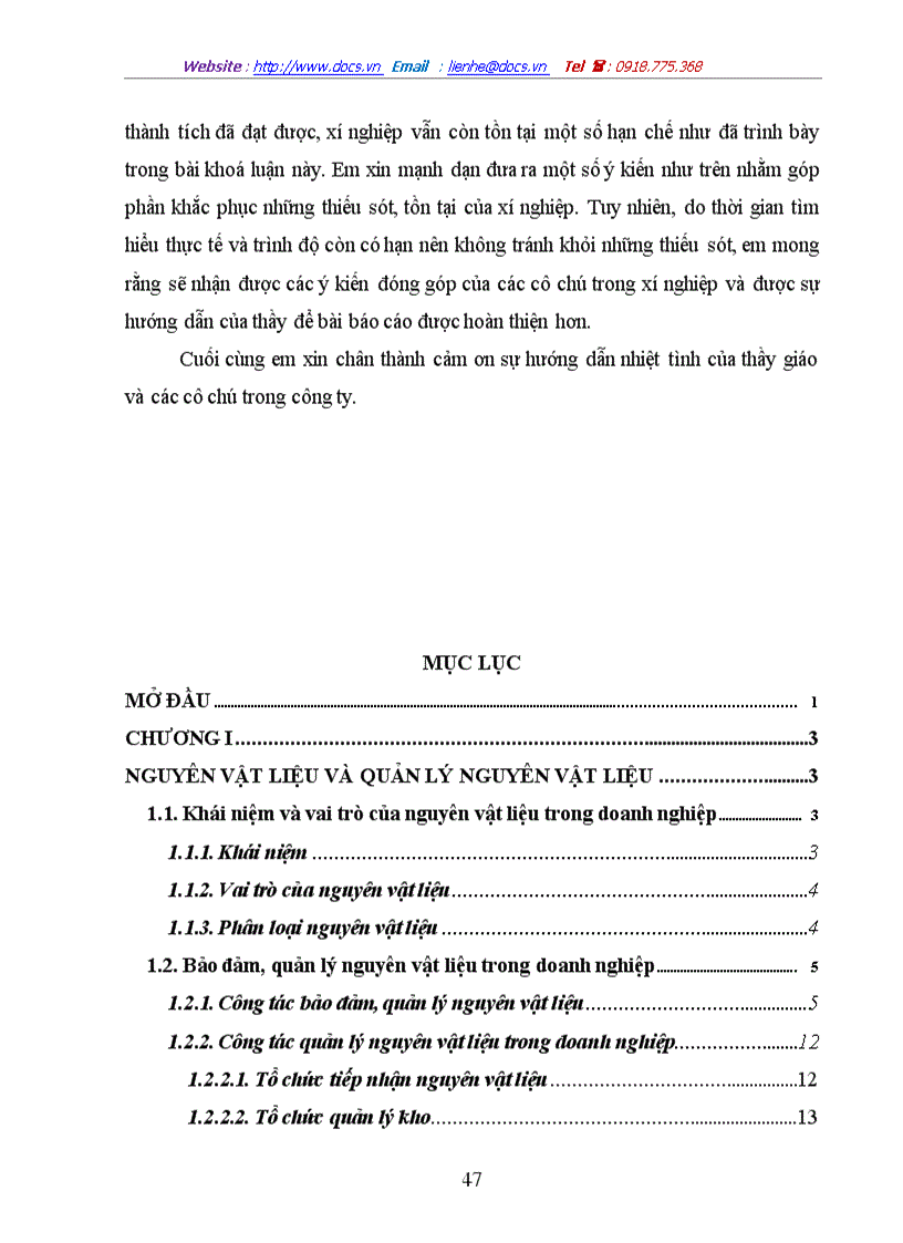 image for page Một số phương hướng và biện pháp cơ bản nhằm tăng cường công tác quản lý nguyên vật liệu trong doanh nghiệp