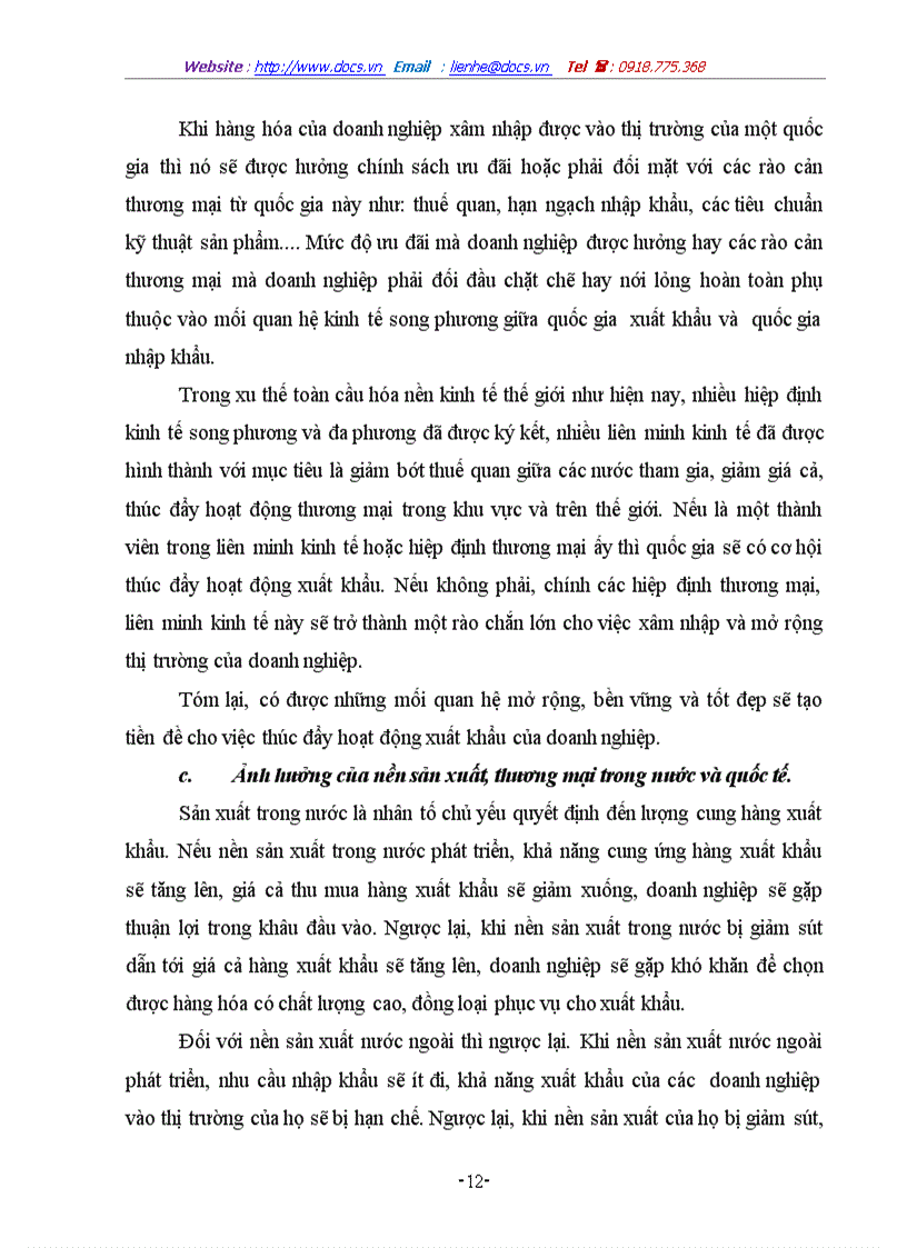 image for page Một số giải pháp chủ yếu nhằm thúc đẩy xuất khẩu hàng nông sản của công ty VILEXIM