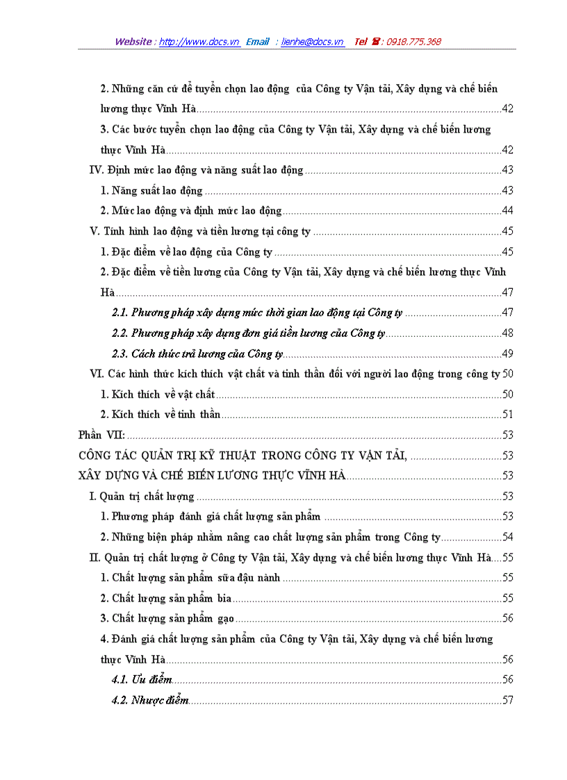 image for page Kiến nghị và giải pháp nhằm hoàn thiện công tác quản trị doanh nghiệp tại công ty vận tải xây dựng và chế biến lương thực vĩnh hà