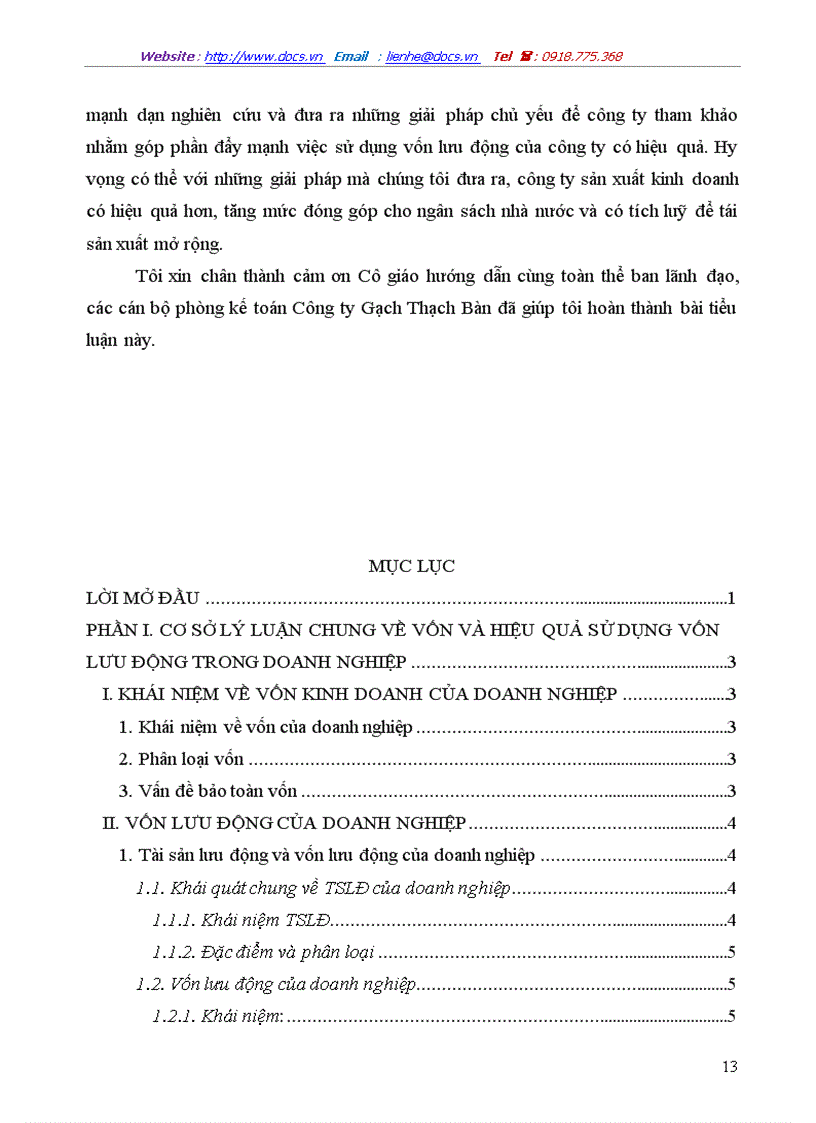 image for page Cơ sở lý luận chung về vốn và hiệu quả sử dụng vốn lưu động trong doanh nghiệp