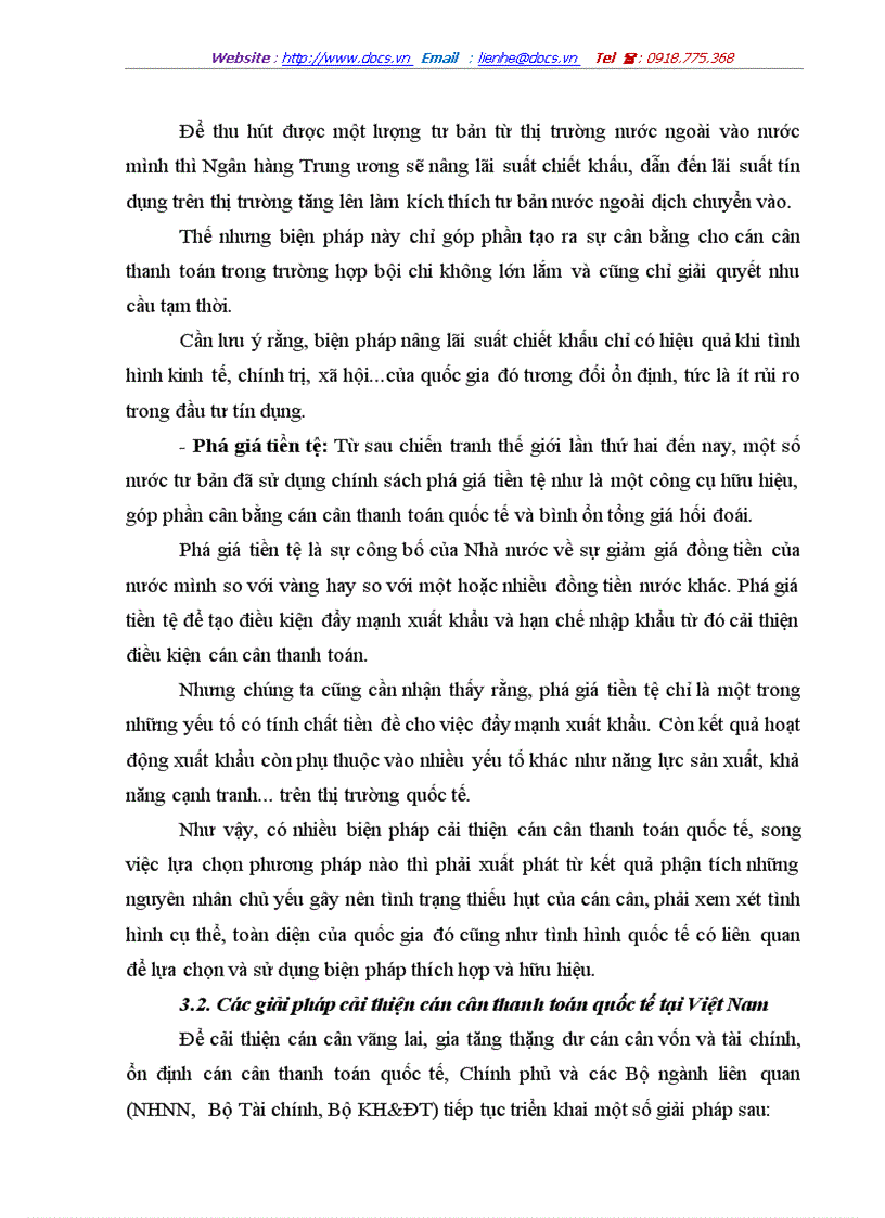 image for page Cán cân thanh toán của Việt Nam và các nguyên nhân giải pháp cho sự thâm hụt cán cân thương mại quốc tế của Việt Nam