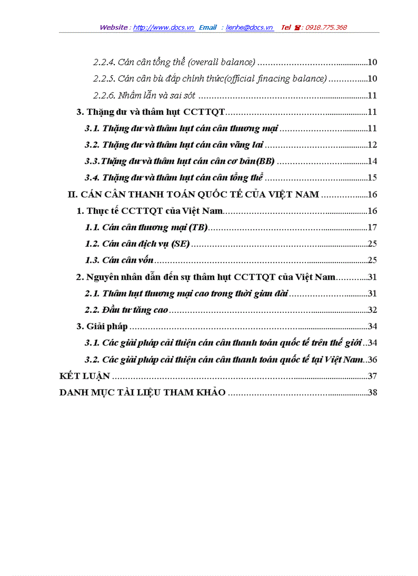 image for page Cán cân thanh toán của Việt Nam và các nguyên nhân giải pháp cho sự thâm hụt cán cân thương mại quốc tế của Việt Nam