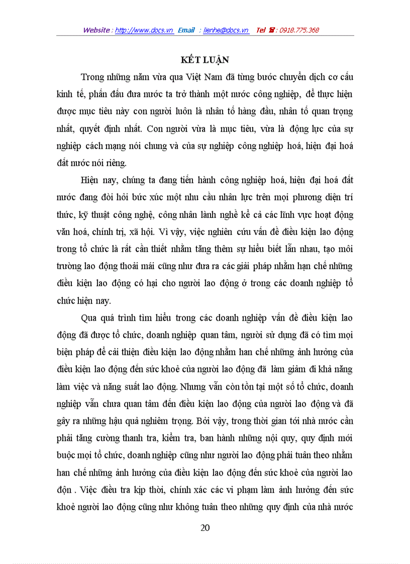 image for page Các giải pháp nhằm nâng cao quá trình cải thiện điều kiện lao động trong tổ chức doanh nghiệp