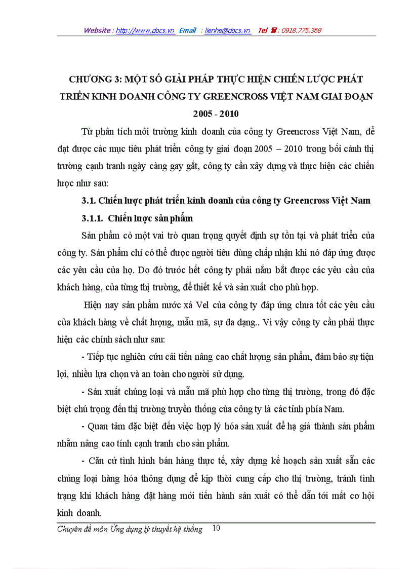 image for page Ứng dụng lý thuyết hệ thống trong phân tích môi trường kinh doanh và chiến lược phát triển kinh doanh của công ty Greencoss Việt Nam
