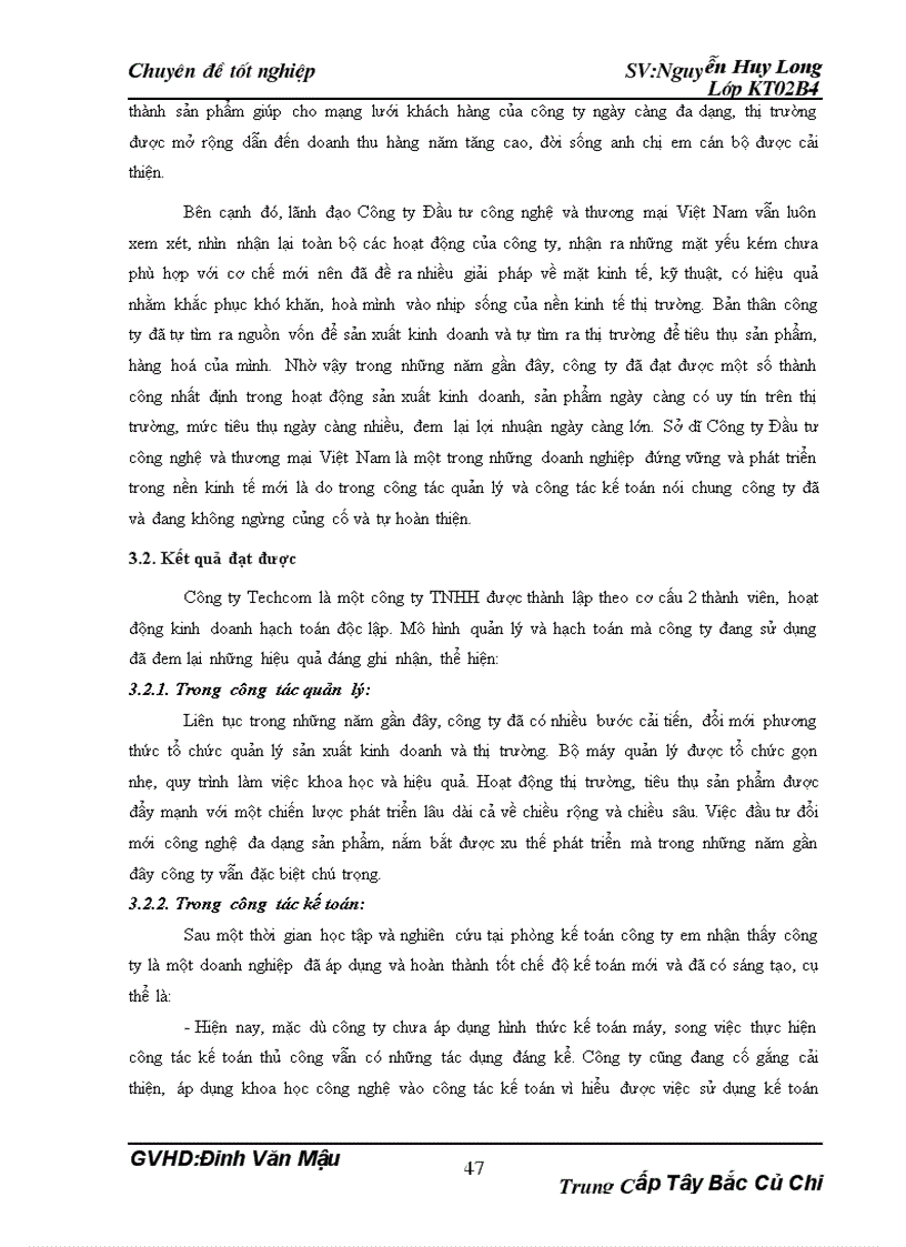image for page Hoàn thiện hạch toán tiêu thụ thành phẩm và xác định kết quả kinh doanh tại Công ty Đầu tư công nghệ và thương mại Việt Nam