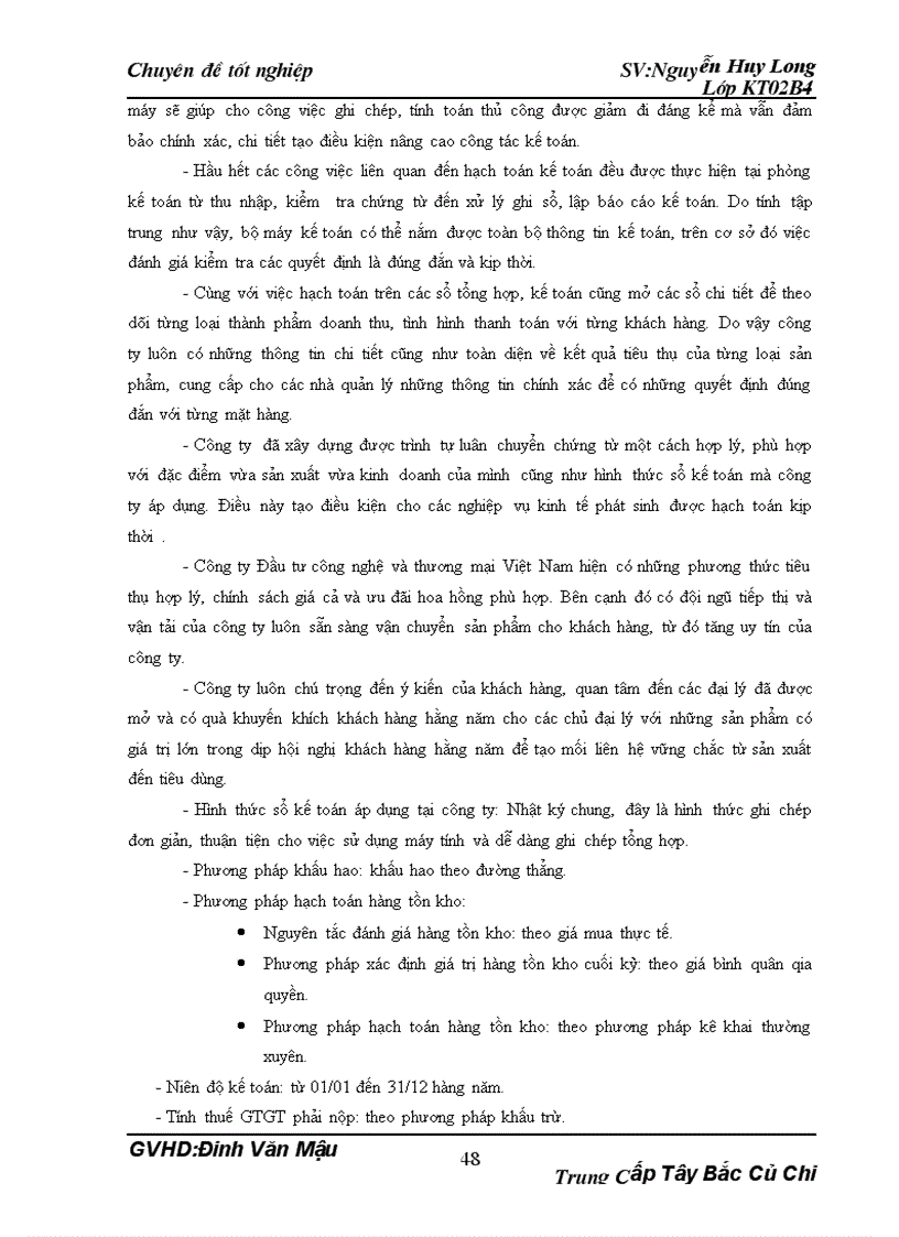 image for page Hoàn thiện hạch toán tiêu thụ thành phẩm và xác định kết quả kinh doanh tại Công ty Đầu tư công nghệ và thương mại Việt Nam