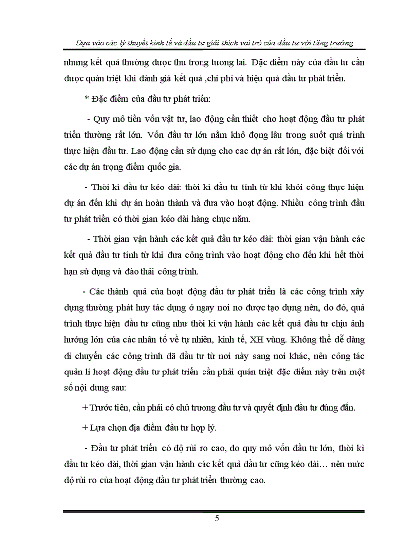 image for page Dựa vào các lý thuyết kinh tế và đầu tư giải thích vai trò của đầu tư đối với tăng trưởng