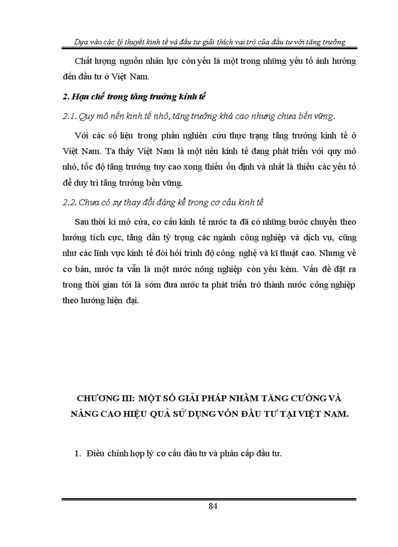 image for page Dựa vào các lý thuyết kinh tế và đầu tư giải thích vai trò của đầu tư đối với tăng trưởng
