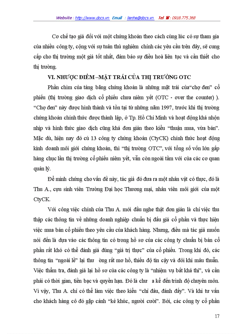 image for page Khái niệm về thị trường otc