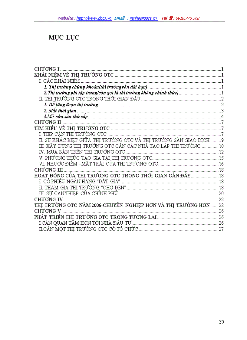 image for page Khái niệm về thị trường otc