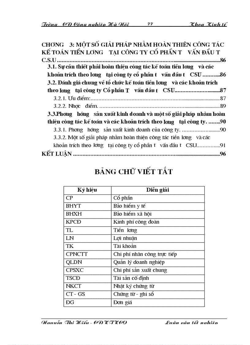 image for page Hoàn thiện công tác tiền lương và các khoản trích theo lương tại Công ty cổ phần tư vấn đầu tư CSU