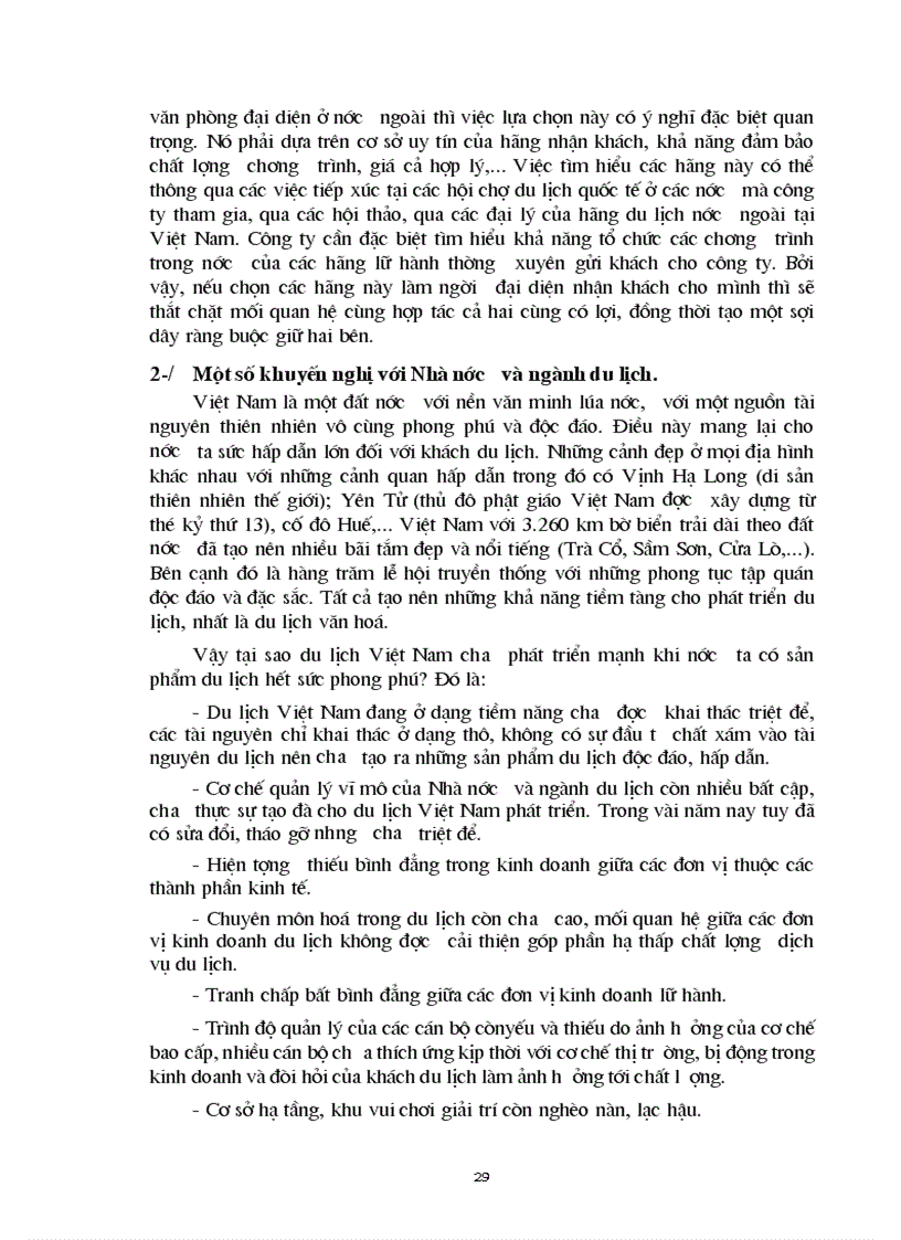 image for page Một số khuyến nghị và giải pháp nhằm phát triển hoạt động kinh doanh du lịch lữ hành của côn
