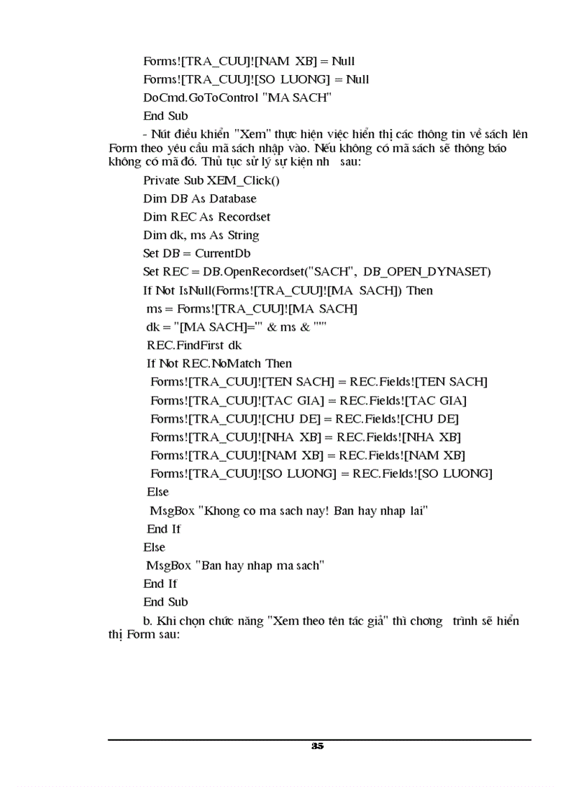 image for page Quản lý thư viện được xây dựng trên hệ quản trị cơ sở dữ liệu Access97