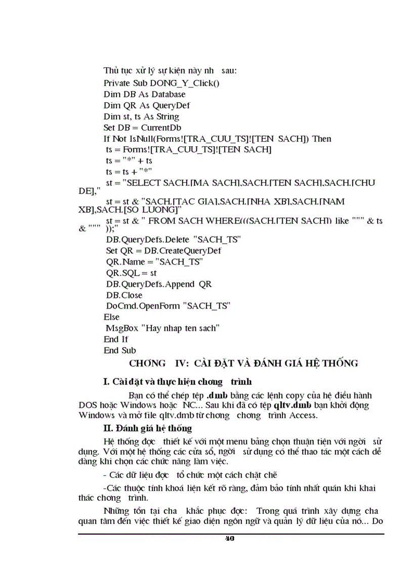 image for page Quản lý thư viện được xây dựng trên hệ quản trị cơ sở dữ liệu Access97