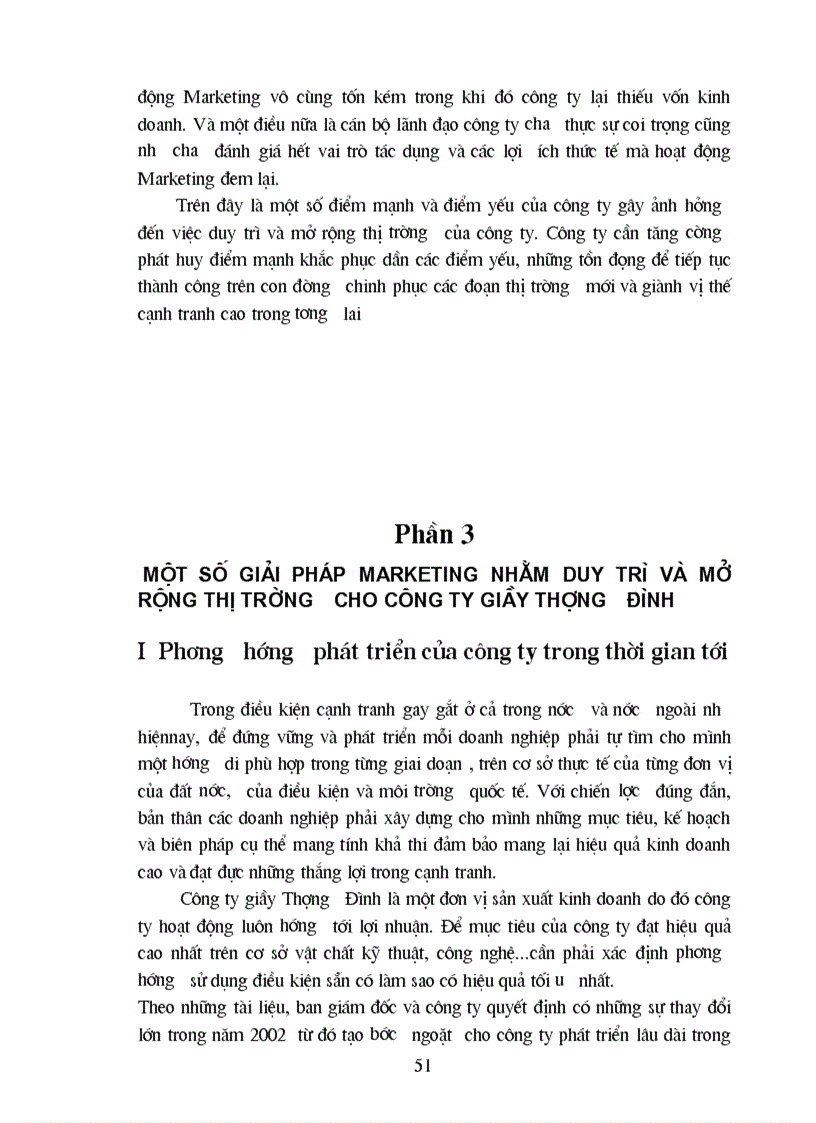 image for page Các giải pháp Marketing nhằm duy trì và mở rộng thị trường của công ty Giầy Thượng Đình