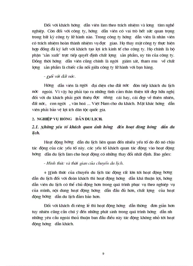 image for page Hoạt động hướng dẫn du lịch trong kinh doanh lữ hành