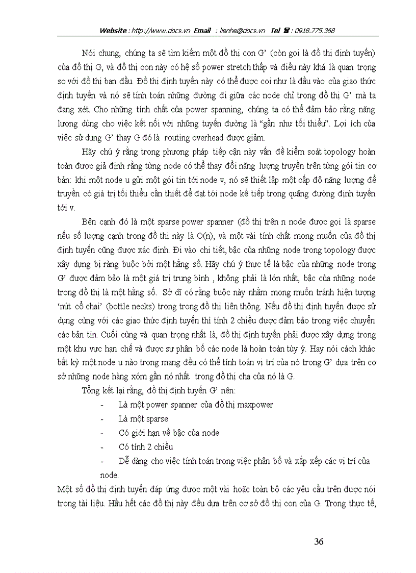 image for page Tối ưu hóa topology trong mạng ad hoc