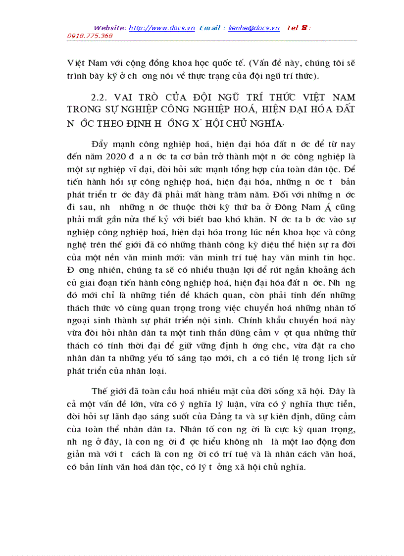image for page Đội ngũ trí thức Việt Nam với sự nghiệp công nghiệp hoá hiện đại hóa đất nước
