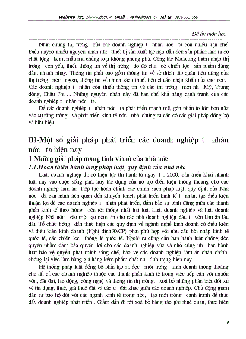 image for page Giải pháp hỗ trợ cho các doanh nghiệp tư nhân ở Việt Nam hiện nay