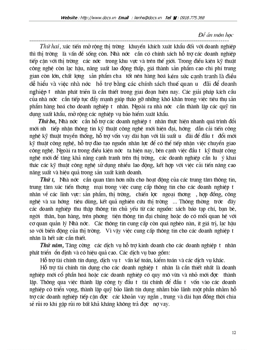 image for page Giải pháp hỗ trợ cho các doanh nghiệp tư nhân ở Việt Nam hiện nay