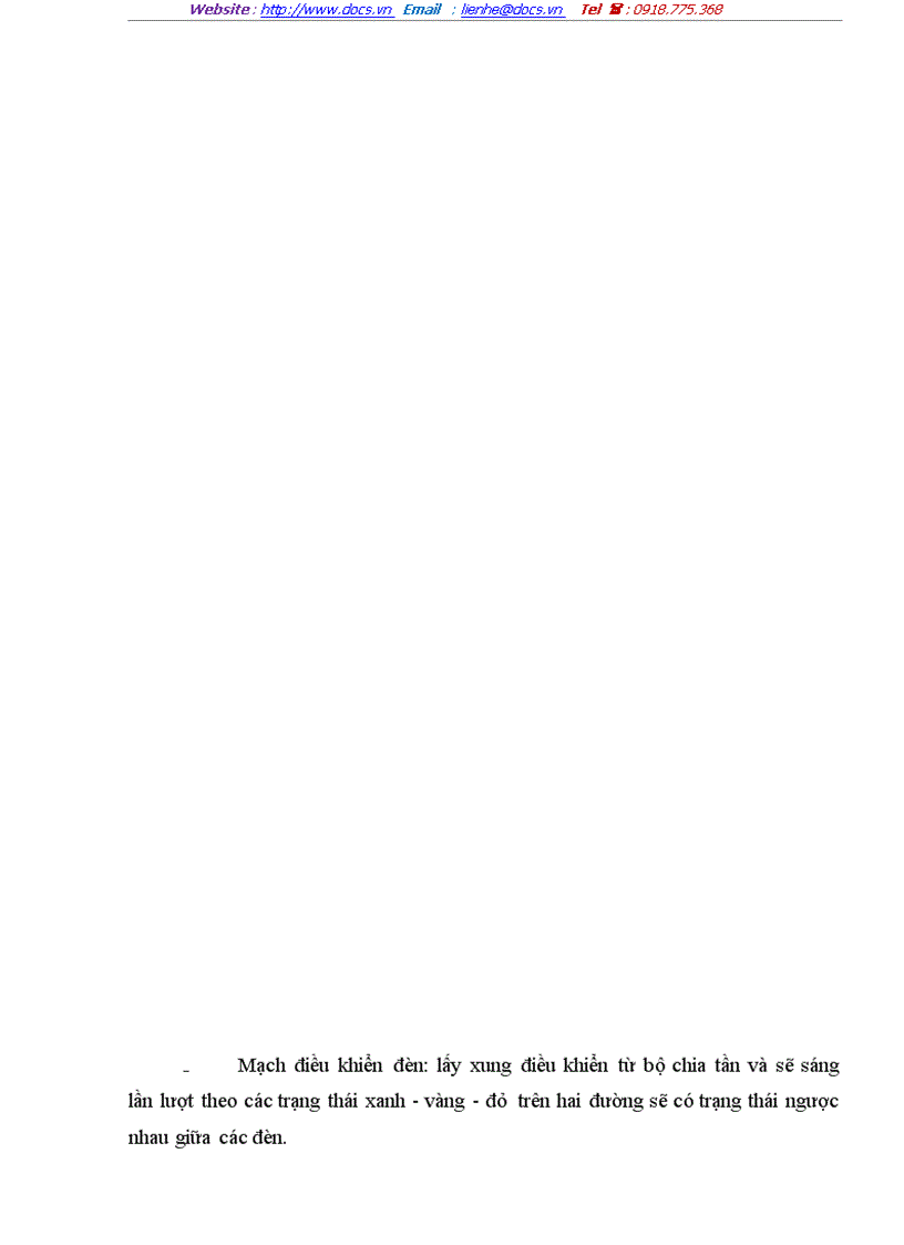 image for page Thiết kế mạch điều khiển đèn giao thông