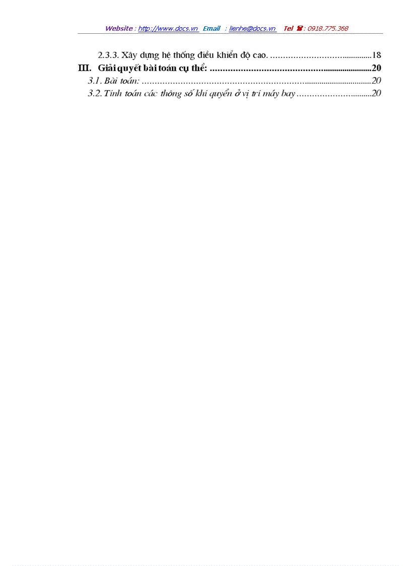 image for page Xét ảnh hưởng của các dạng định luật điều khiển đến sai số tĩnh độ quá chỉnh thời gian quá độ của hệ thống điều khiển tự động ổn định độ cao của