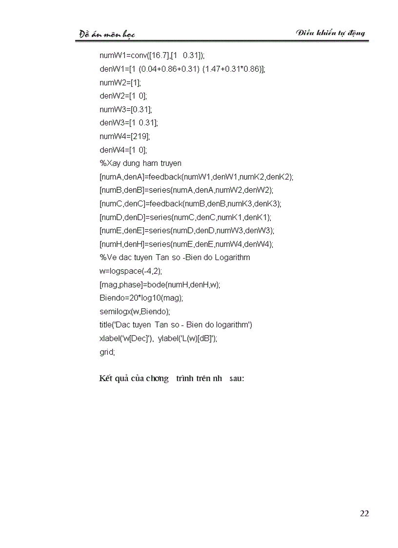image for page Xét ảnh hưởng của các dạng định luật điều khiển đến sai số tĩnh độ quá chỉnh thời gian quá độ của hệ thống điều khiển tự động ổn định độ cao của
