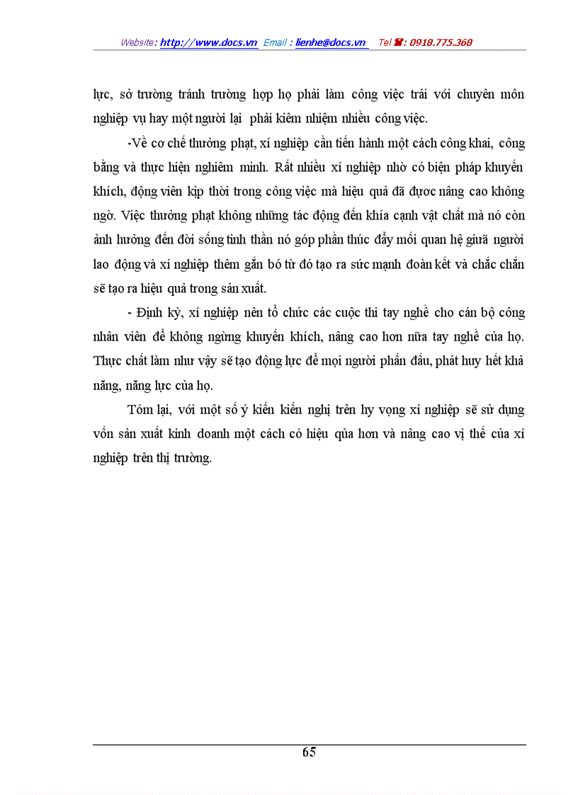 image for page Thực trạng về vốn và hiệu quả sử dụng vốn sản xuất kinh doanh của xí nghiệp quốc anh
