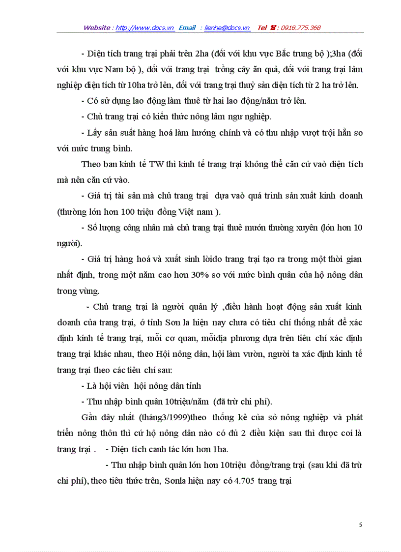 image for page Thực trạng và phát triển kinh tế trang trại của sơn la