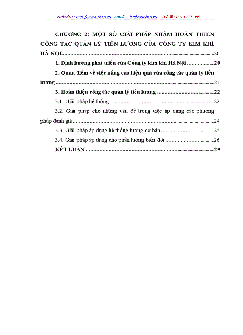 image for page Một số giải pháp nhằm hoàn thiện công tác quản lý tiền lương tại Công ty Kim khí Hà Nội