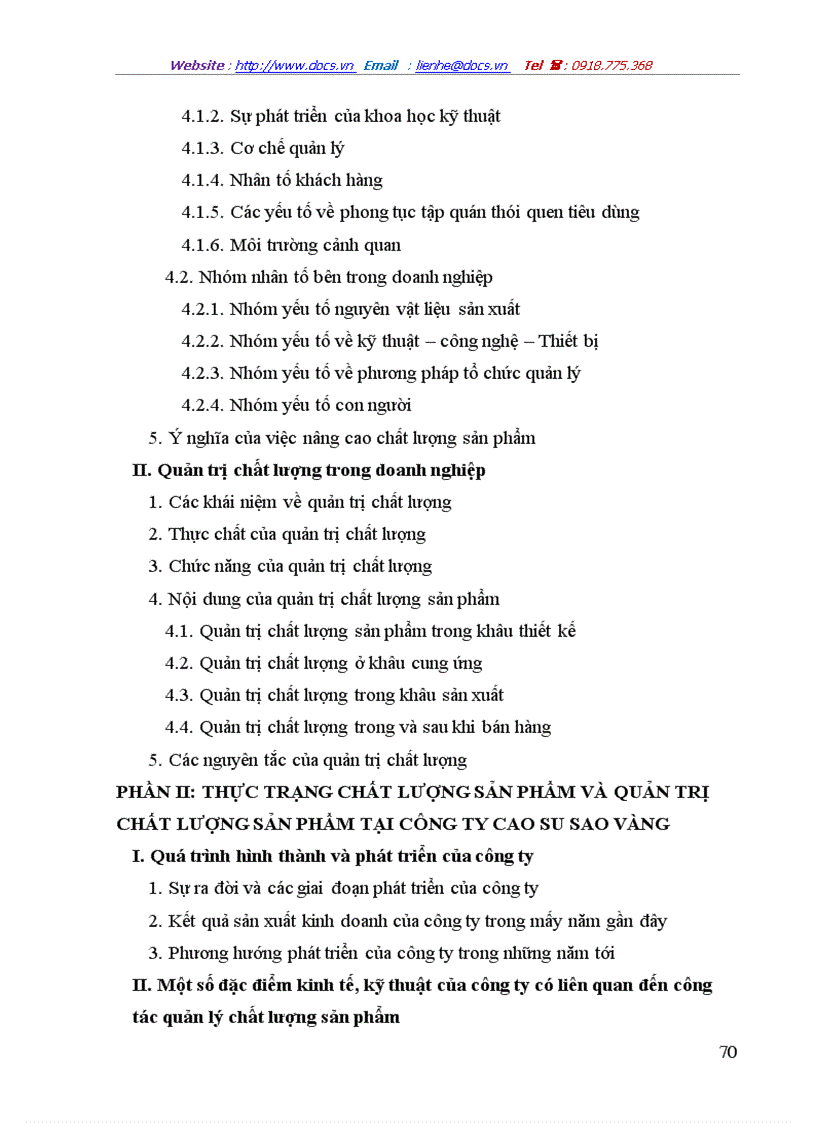 image for page Chất lượng sản phẩm và quản trị chất lượng sản phẩm tại Công ty Cao Su Sao Vàng
