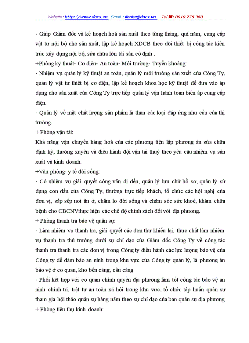 image for page Phân tích hiệu quả sản xuất kinh doanh và một số biện pháp nâng cao hiệu quả sản xuất kinh doanh của Công ty Tuyển than Cửa Ông