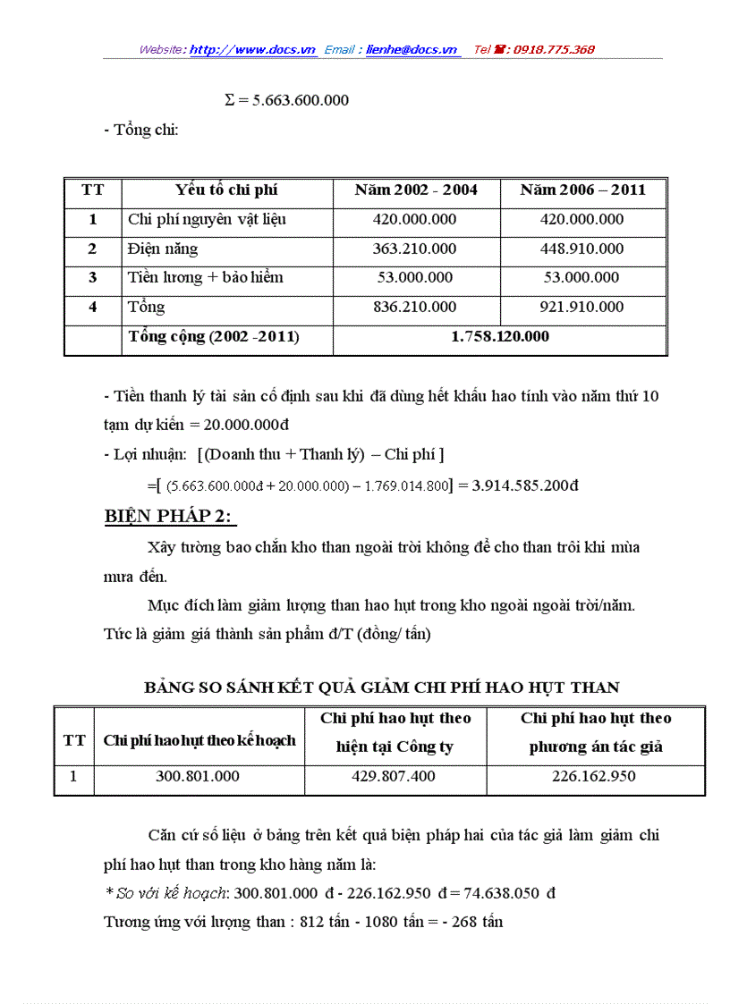 image for page Phân tích hiệu quả sản xuất kinh doanh và một số biện pháp nâng cao hiệu quả sản xuất kinh doanh của Công ty Tuyển than Cửa Ông