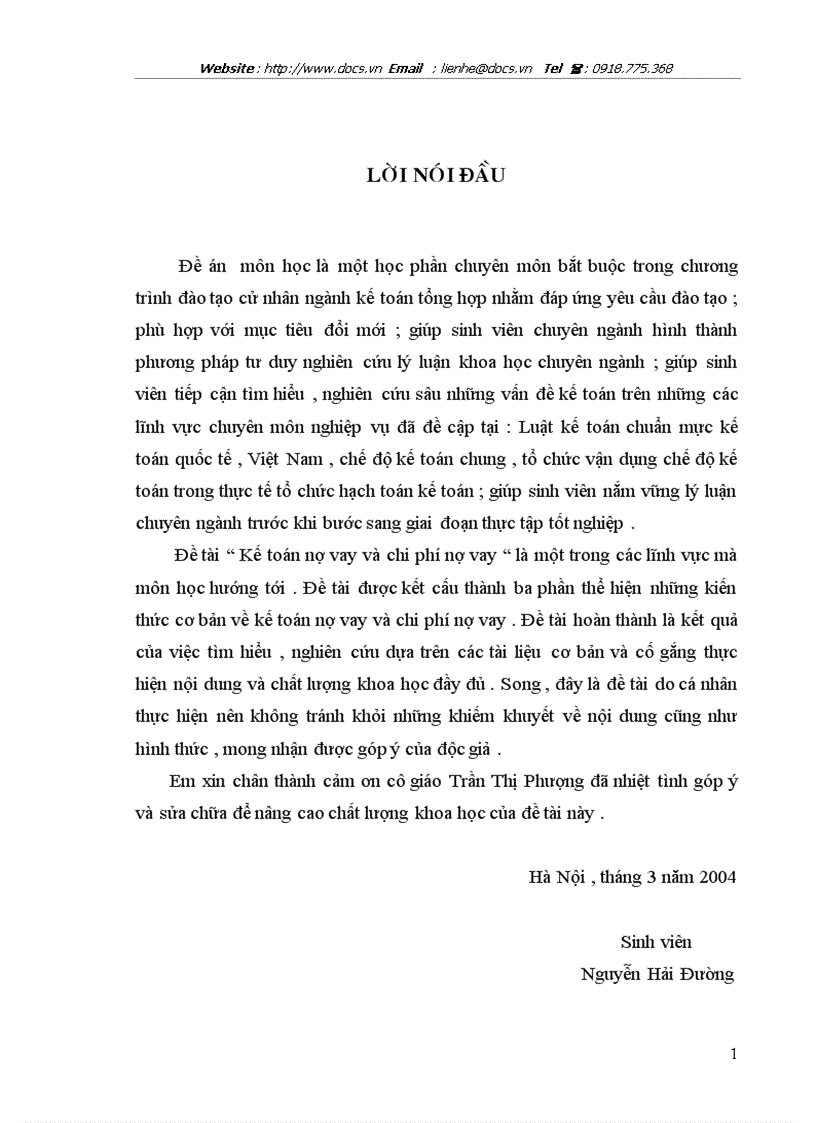 image for page Kế toán nợ vay và chi phí nợ vay