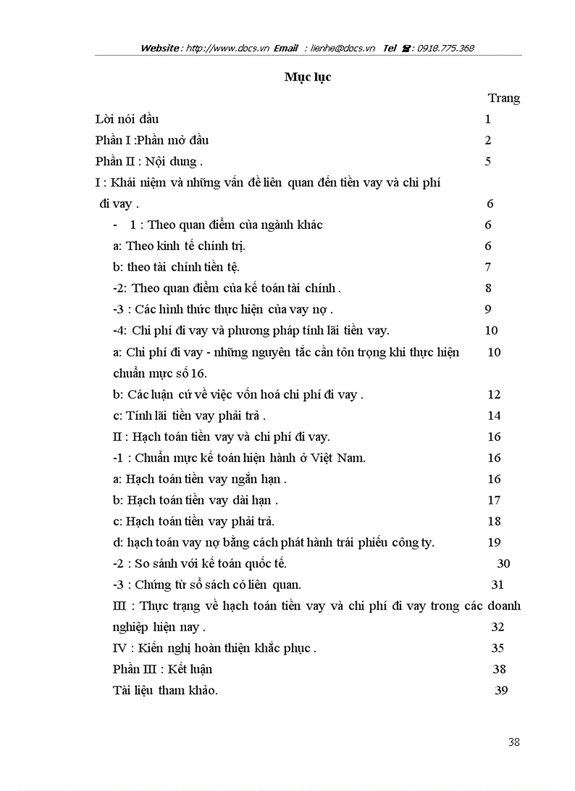 image for page Kế toán nợ vay và chi phí nợ vay