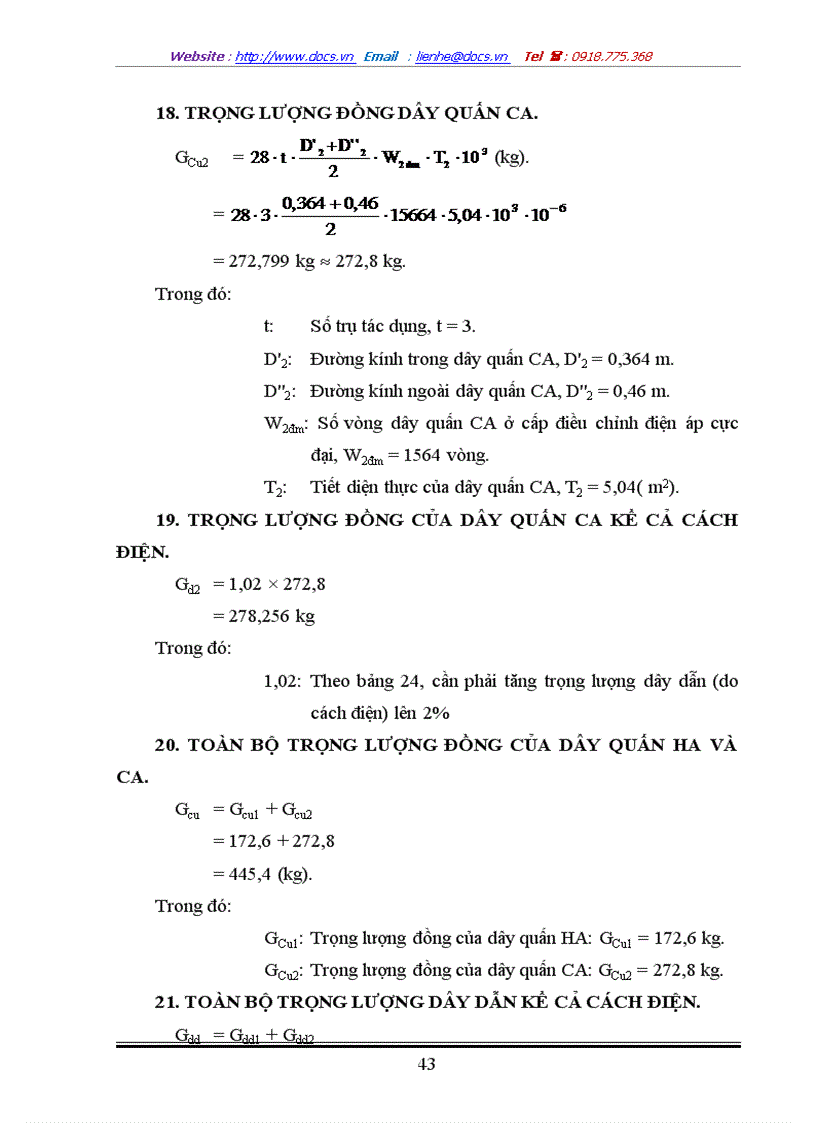 image for page Tính toán cuối cùng hệ thống mạch từ và tính toán tham số không tải của MBA