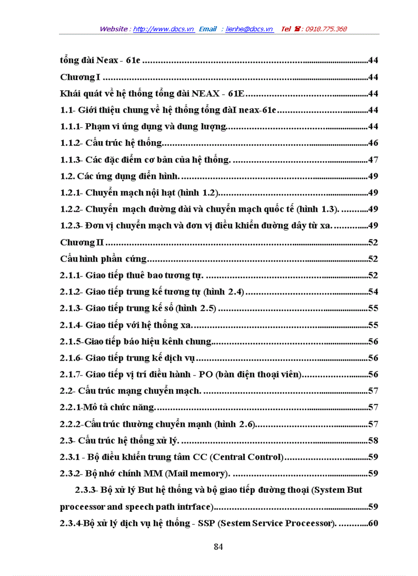 image for page Tổng quan về hệ thống tổng đài Neax 61e