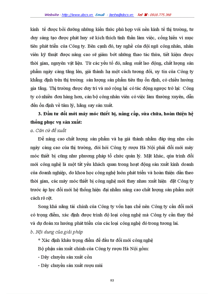 image for page Một số biện pháp nhằm nâng cao chất lượng sản phẩm ở Công ty rượu Hà Nội