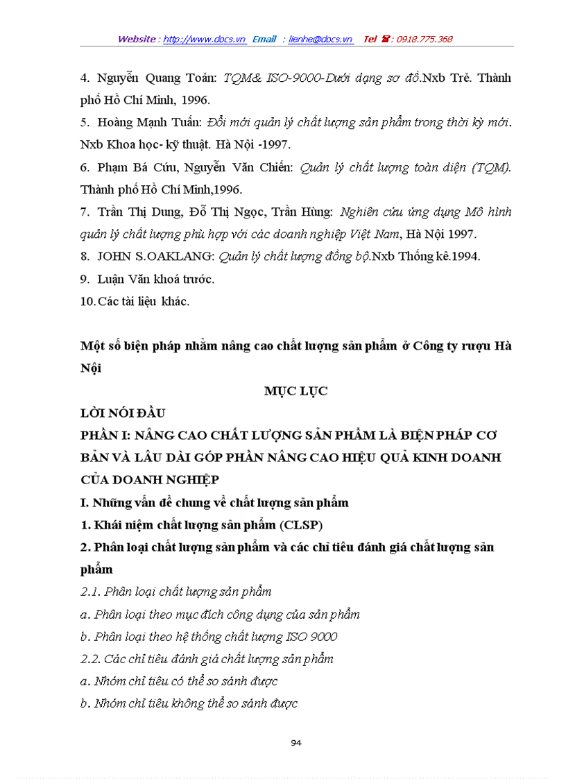 image for page Một số biện pháp nhằm nâng cao chất lượng sản phẩm ở Công ty rượu Hà Nội