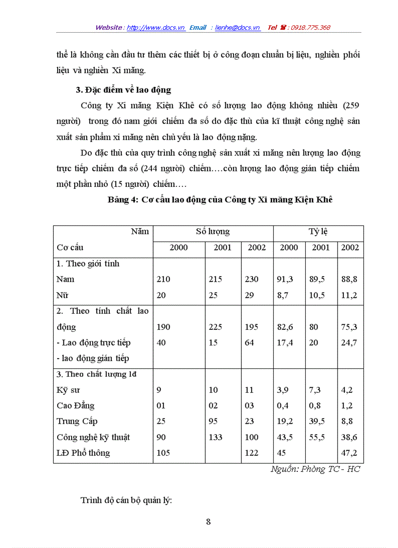 image for page Thực trạng và những biện pháp nâng cao hiệu quả đổi mới công nghệ tại Công ty xi măng Kiện Khê